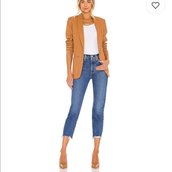 Levi’s 501 high waist crop straight leg Charleston fun distressed hem jeans - Picture 5 of 13